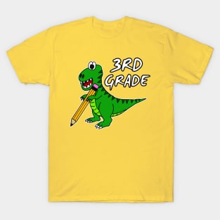 3rd Grade Dinosaur T-Rex Back To School 2022 T-Shirt